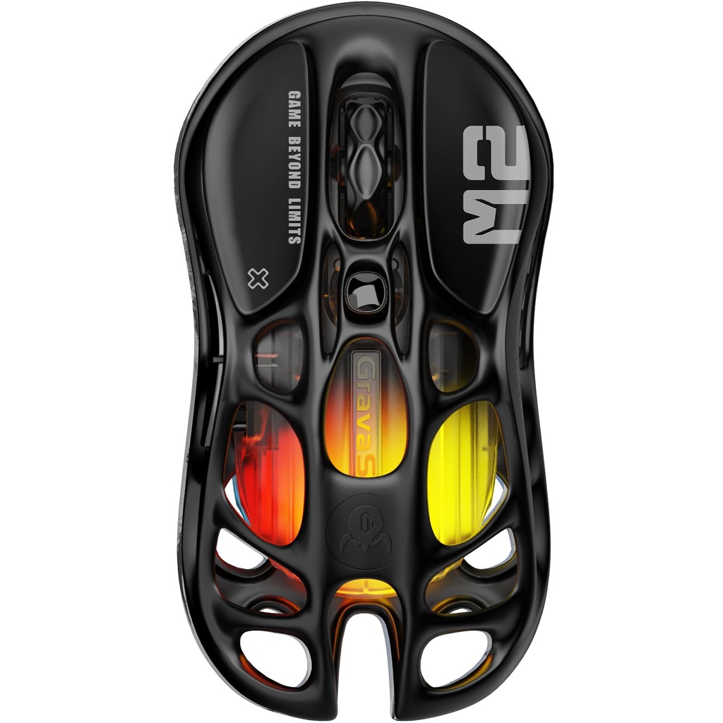 GravaStar Mercury M2 Wireless Gaming Mouse with 26,000 DPI, PAW3395DM Sensor -79g Lightweigh