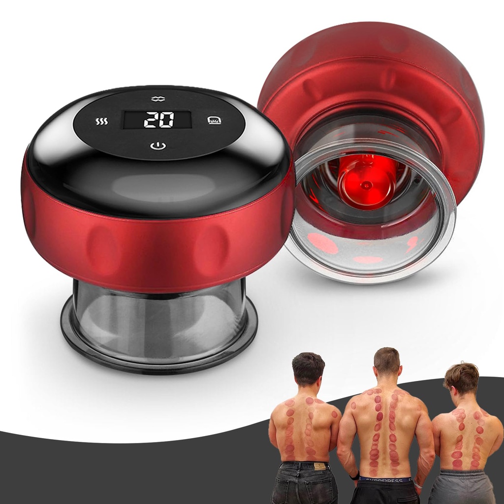 2 PCS Electric Cupping Therapy Set, 4 in 1 Electric Cupping Massager, Smart Cupping Relieves