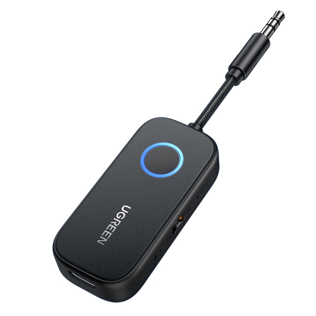 UGREEN Bluetooth 5.3 Transmitter Receiver, 28H Long Playtime, Dual Connection, 10m Range, M