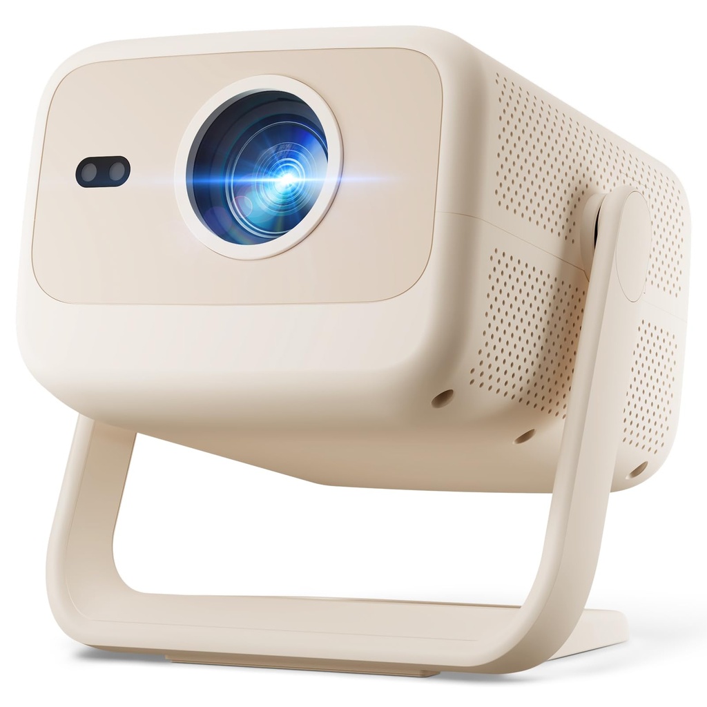 [Buit-in Apps & Auto Focus & Keystone] Mini Projector 400 ANSI Brightness Native 1080P