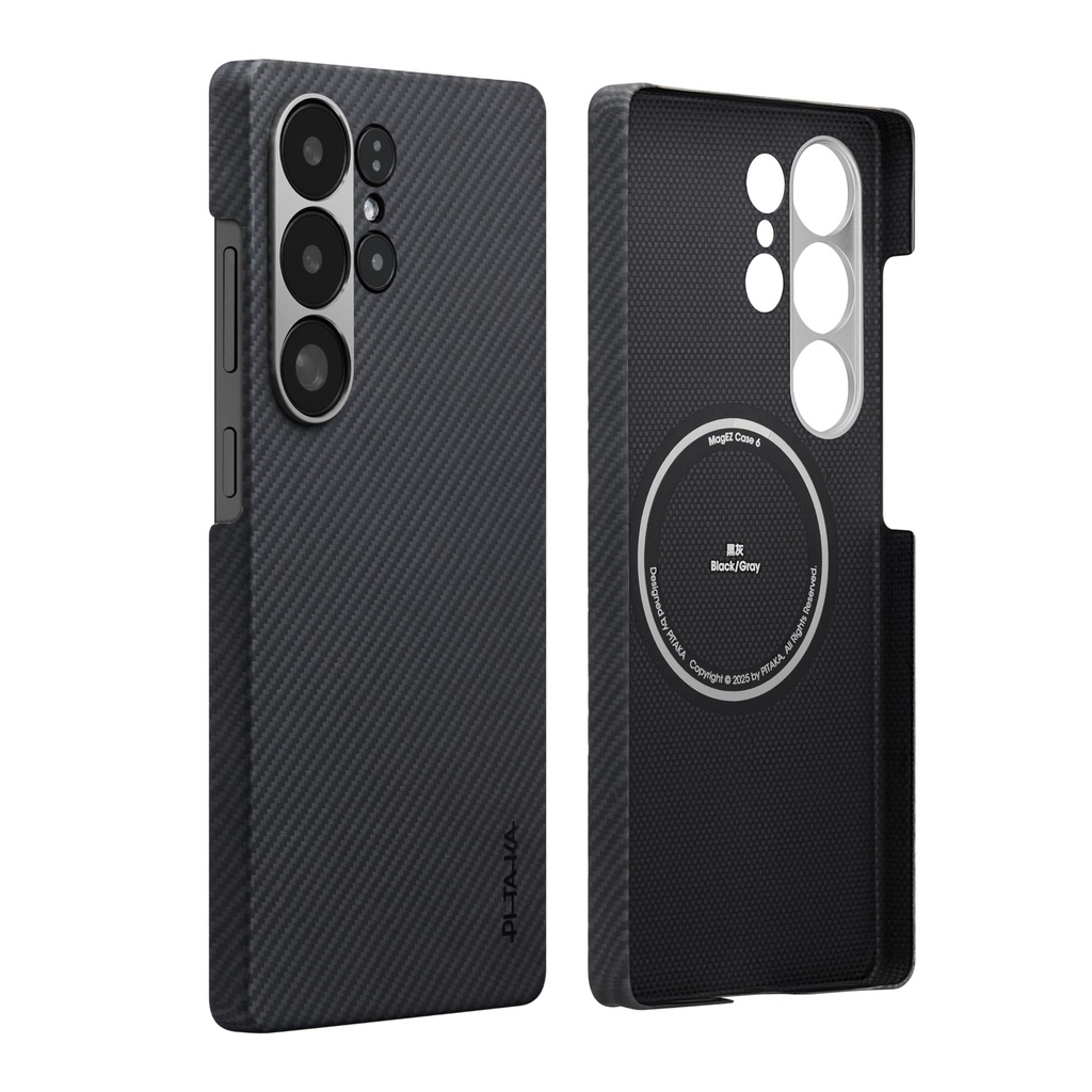 PITAKA Samsung Galaxy Magnetic Ultra Case Super Thin and Light Aramid Fibre Rugged Cover in