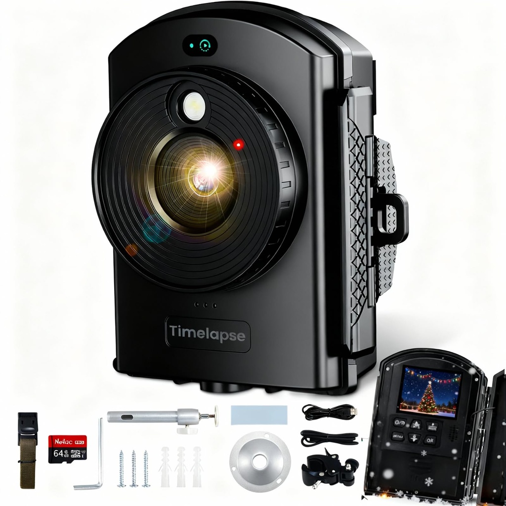 Time Lapse Camera for Outdoor Construction - 180 Days Shooting, with Laser Positioning