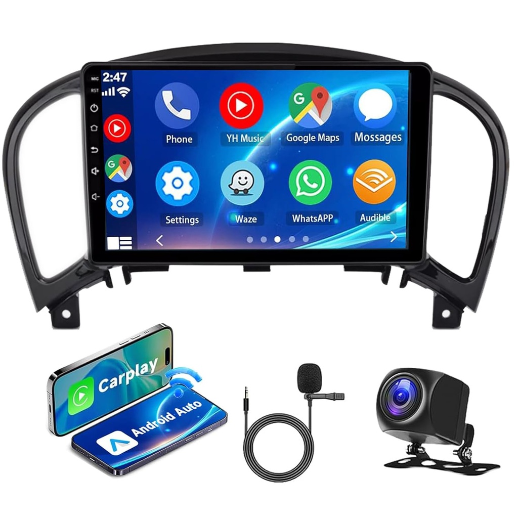 4+64G Android 14 Car Stereo For Nissan Juke 2010-2014 9 Touchscreen Car Radio Receiver with