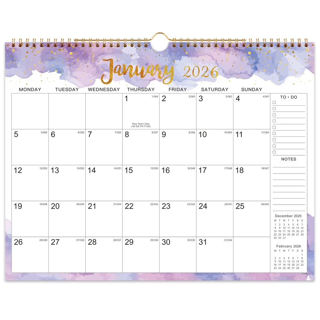 2026 Calendar - Calendar 2026 uk Covers Jan. 2026 to Dec. 2026, Wall Calendar 2026 month to