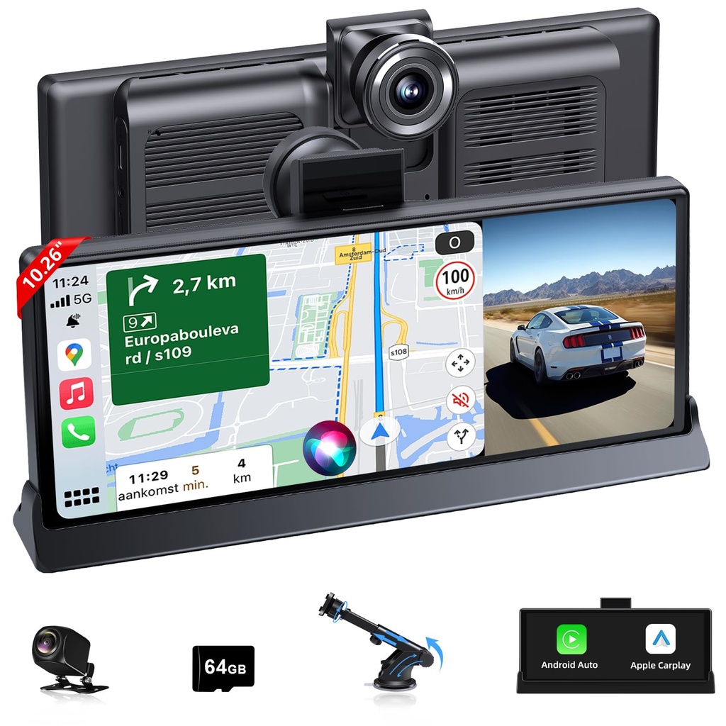Car Tablet Pro Max 2026 10.26 Car Play Screen Designed for Apple & Android Touch Screen