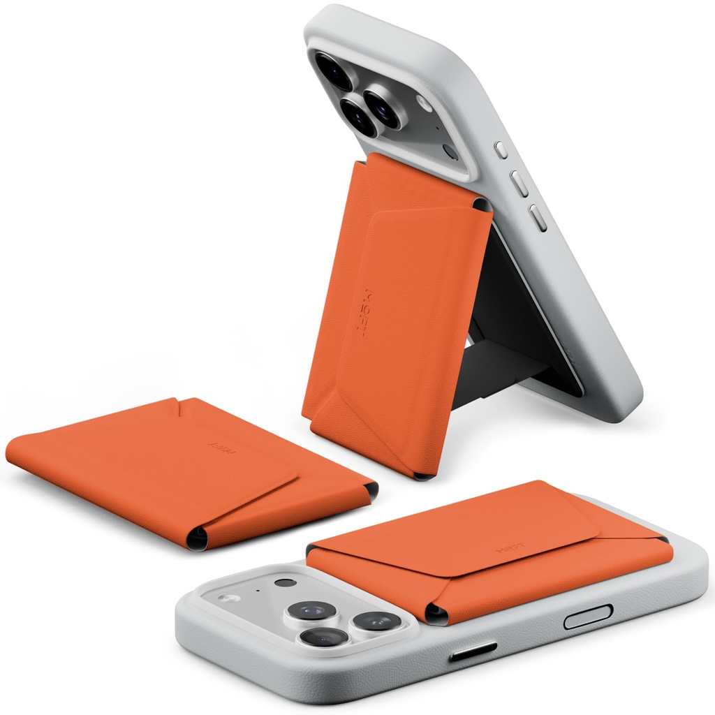 MOFT Magsafe Wallet, 8-Card Holder, Magnetic Phone Stand with Pull to Access Design, RFID Bl