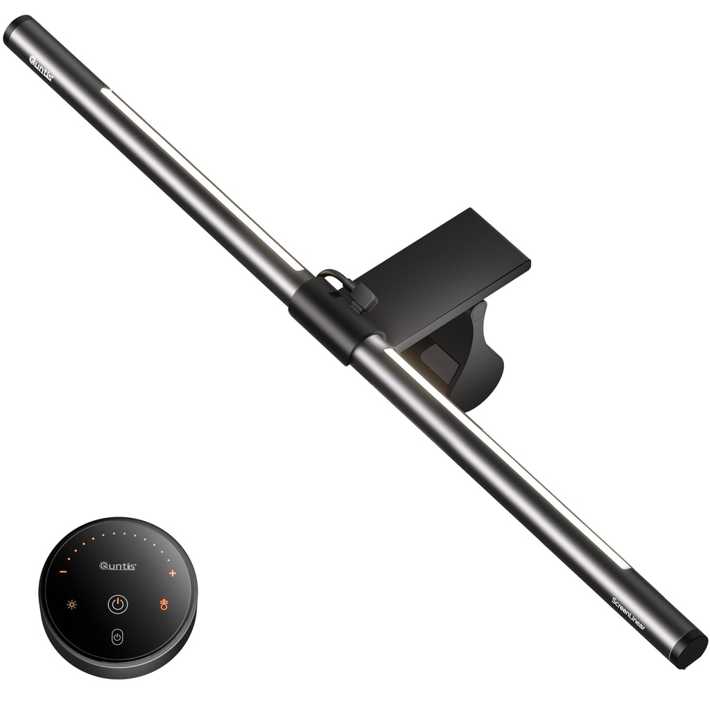 Quntis Computer Monitor Lamp Bar with Backlight Remote Control, 51cm Curved Monitor Light C