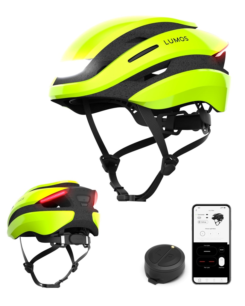 Lumos Ultra Smart Bike Helmet | Customizable Front and Back LED Lights with Turn Signals M/L