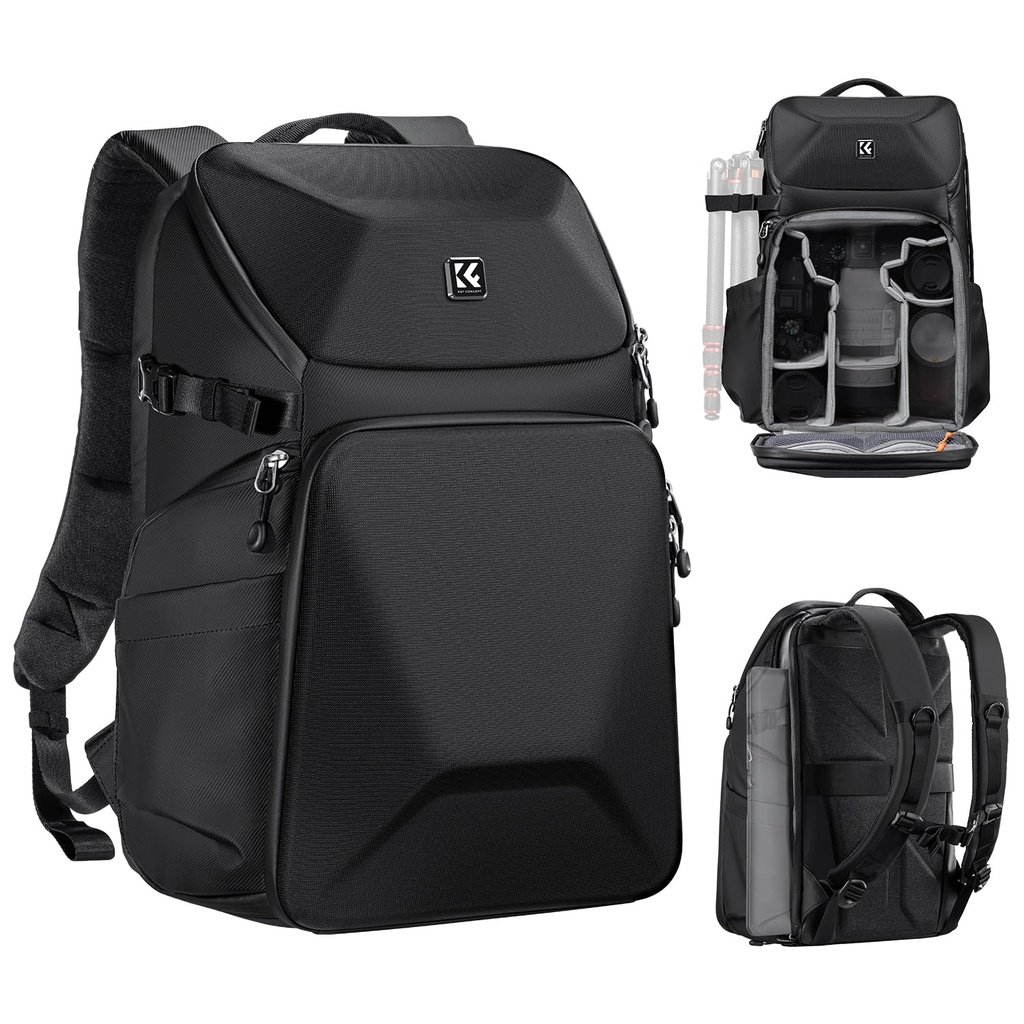 K&F Concept Camera Backpack, DSLR/SLR/Mirrorless 20 L Photography Camera Bag 15-16 inch