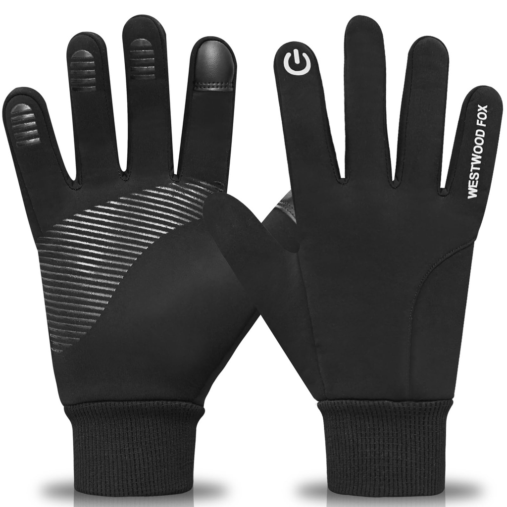 WESTWOOD FOX Winter Cycling Gloves Touchscreen Gloves Windproof Men Women Thermal Non-slip