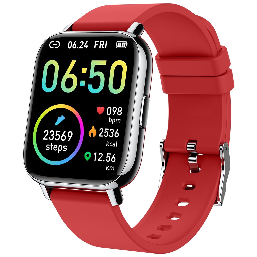Smart Watch, Fitness Tracker 1.69" Touch Screen Fitness Watch with Heart Rate Sleep Monitor