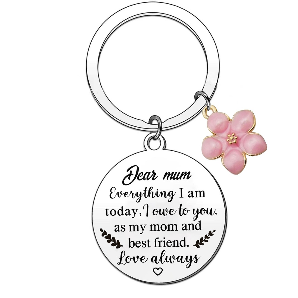 Wowtly Keyring for Mum Special Mother's Day Gift from Son/Daughter, Birthday Present with M