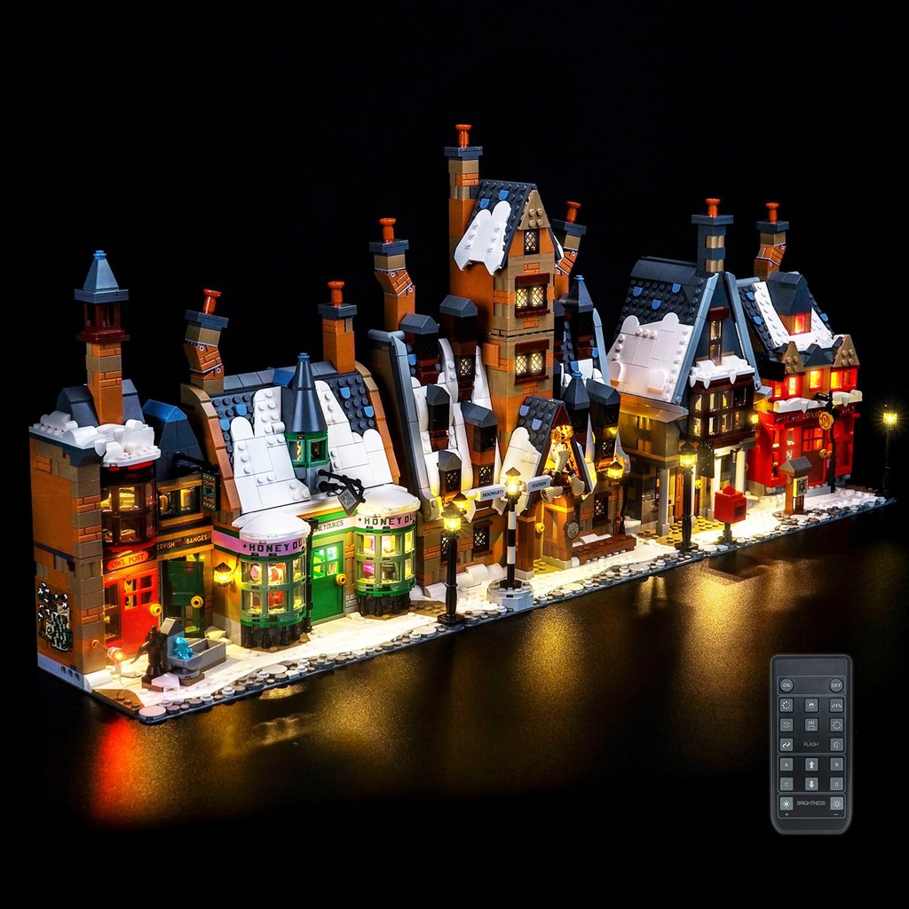 LocoLee RC Led Light Set Compatible with Lego 76457 Hogsmeade Village  Collectors' Edition 