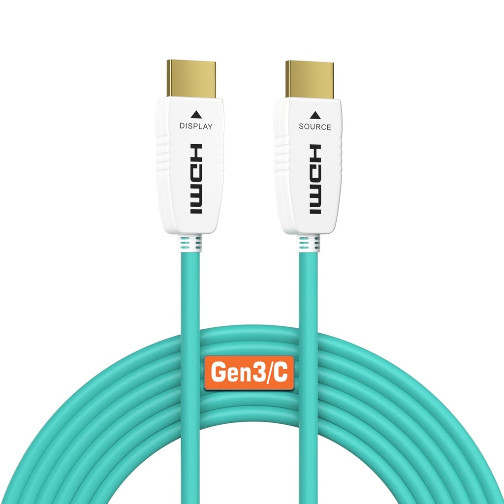 RUIPRO 8K Fibre Optic HDMI Cable 1M Ultra High Speed HDMI 2.1 48Gbps 8K@60Hz 4K@120Hz