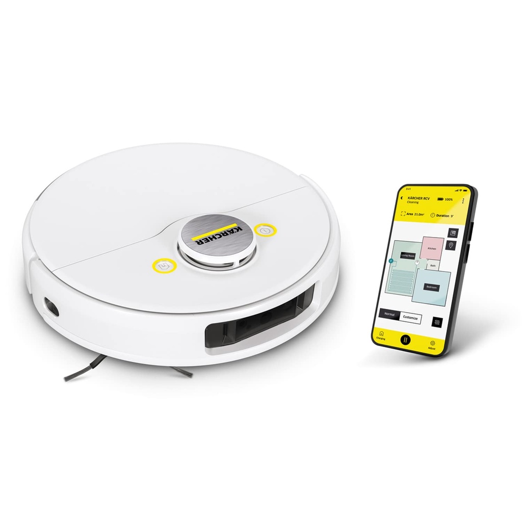 KÂrcher Vacuuming Robot RCV 5 with Mop Function, Remote Control via App, LiDar Navigation