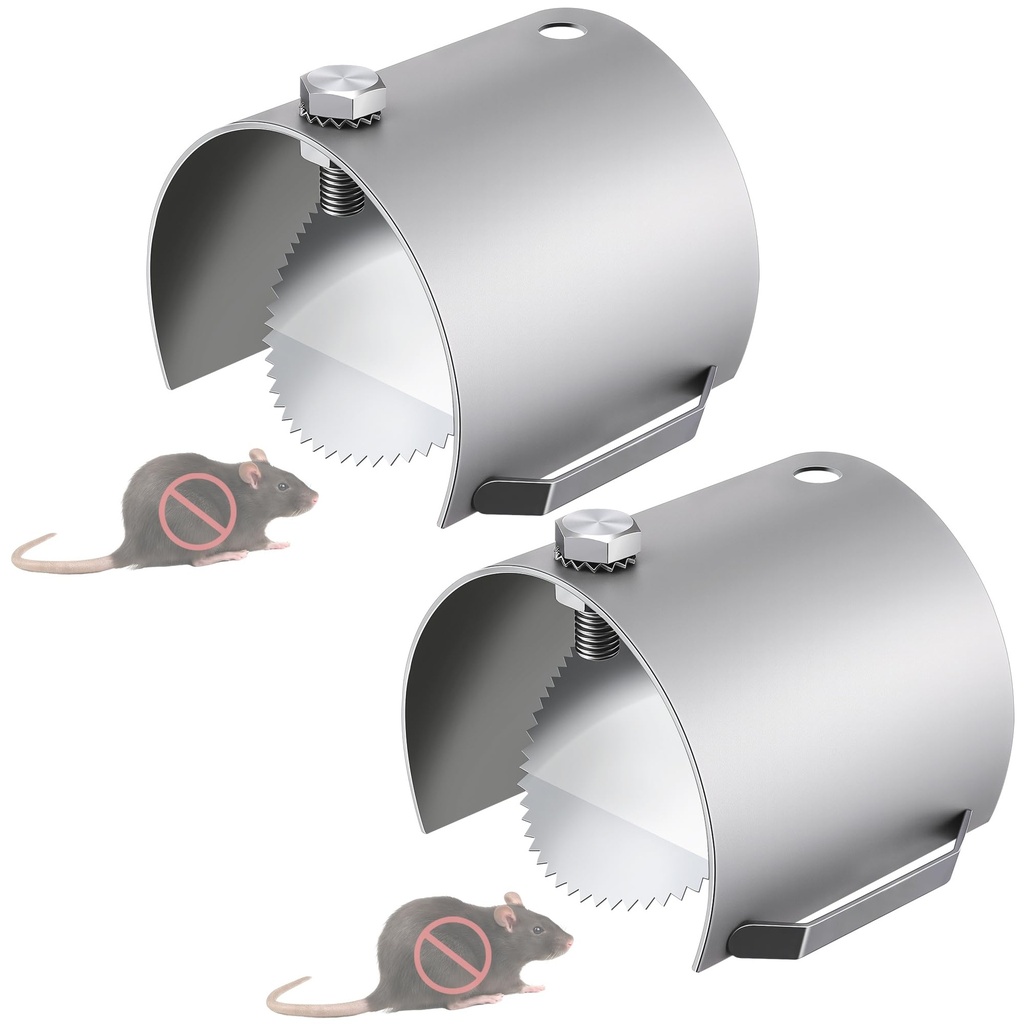 Sinmoe Rats & Mice Prevention for Drains, Heavy Duty 304 Steel Rat Blocker for Sewers with N