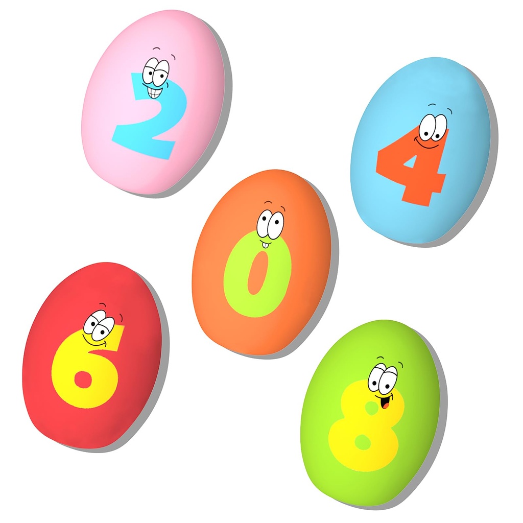 TONGKTAI Squeaky Puppy Toys, Soft Squeak Dog Egg Balls, Funny Interactive Pet Chew Toy for P