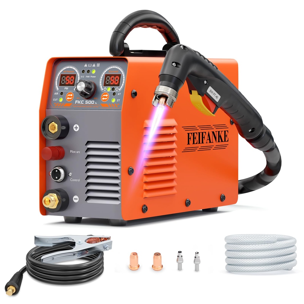 FEIFANKE 230V 50A Plasma Cutter Non Contact Low Frequency IGBT 2T/4T Cutting Torch with Blow