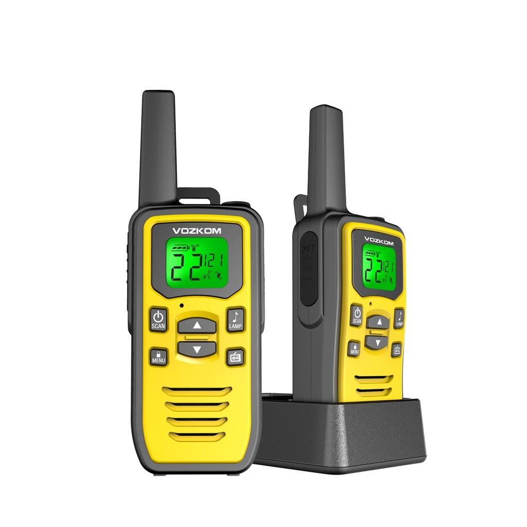Professional Long Range Rechargeable Walkie Talkies for Adult, FM Two Way Radios 36 Channel