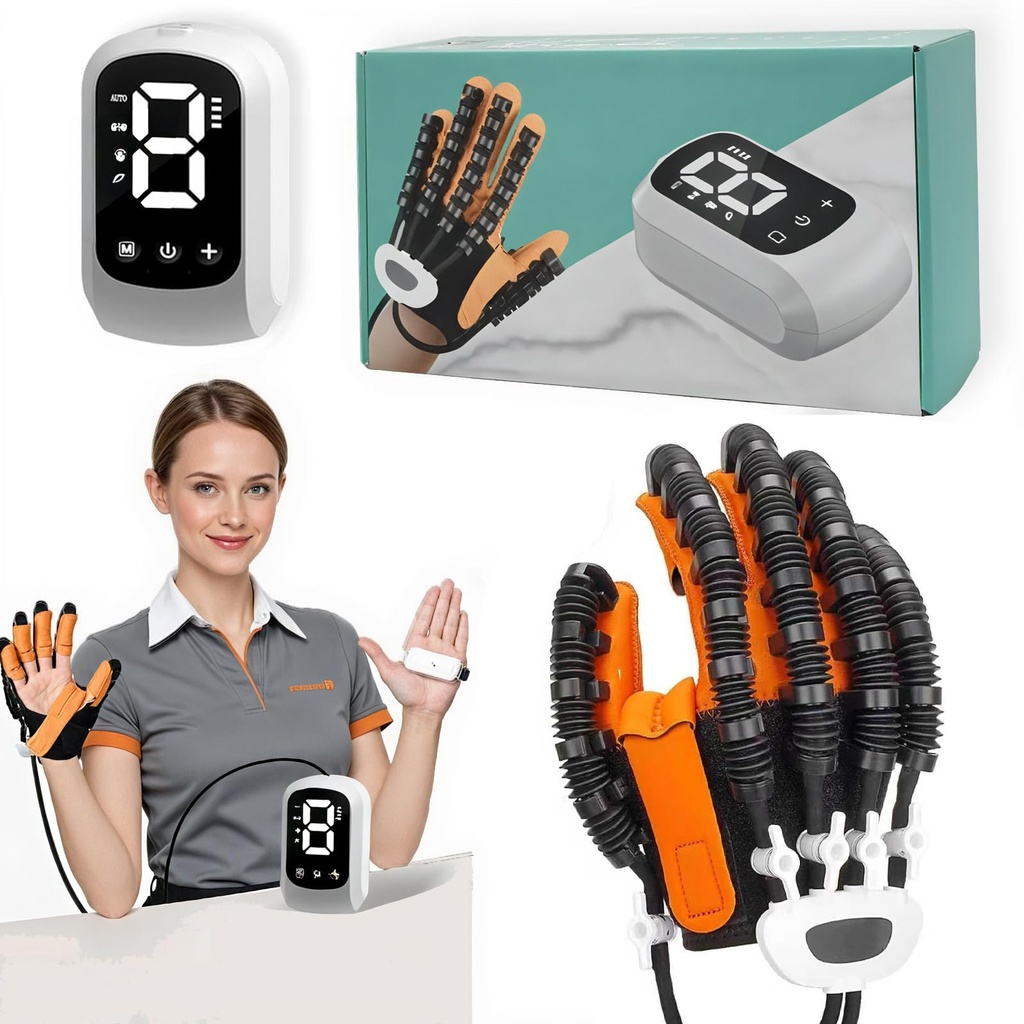 Rehabilitation Gloves, Robot Hand, Finger Rehabilitation Glove for Hand Exerciser, Trainer