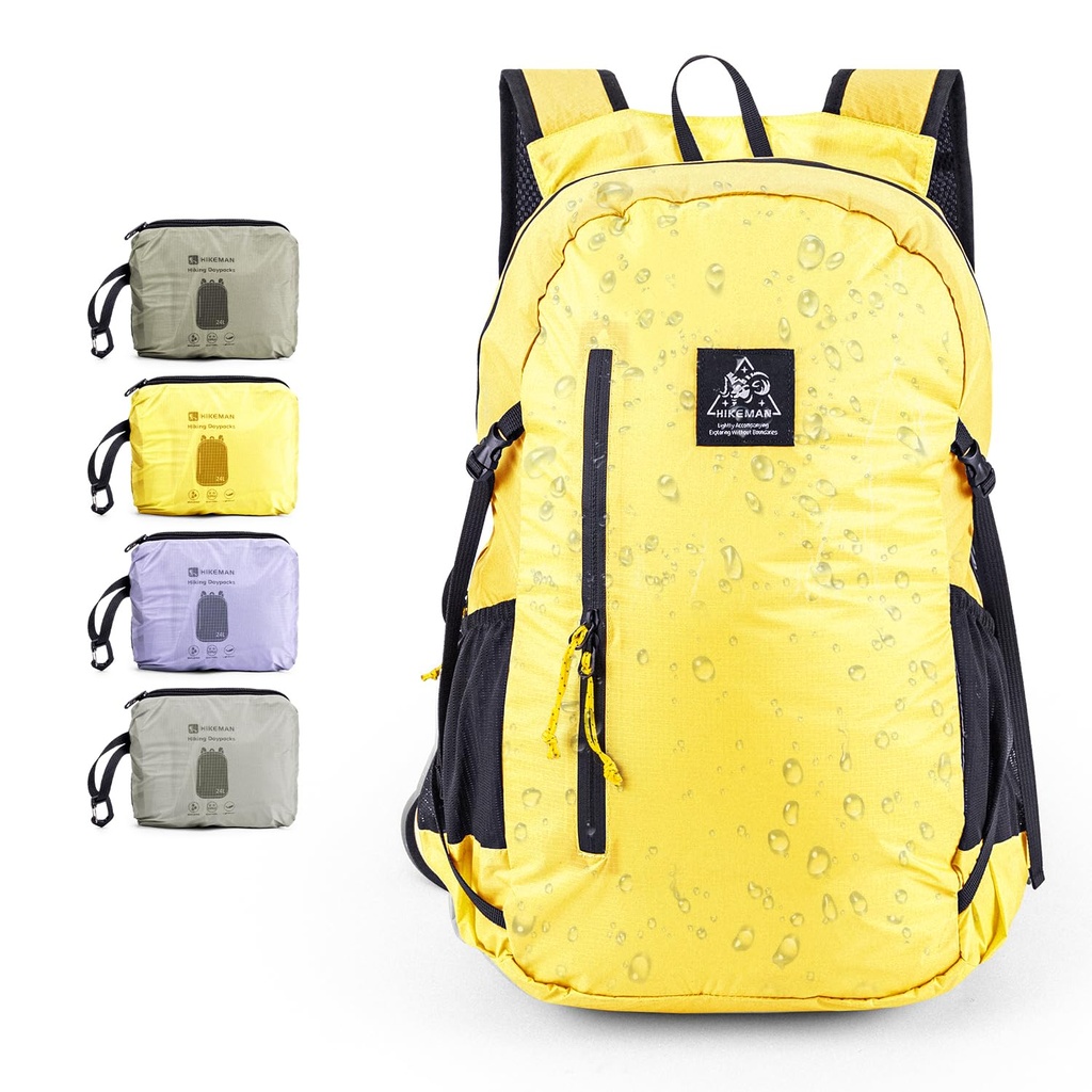 HIKEMAN Ultralight Hiking Backpack Trekking Rucksack - Packable Handy Daypack for Travel,24L
