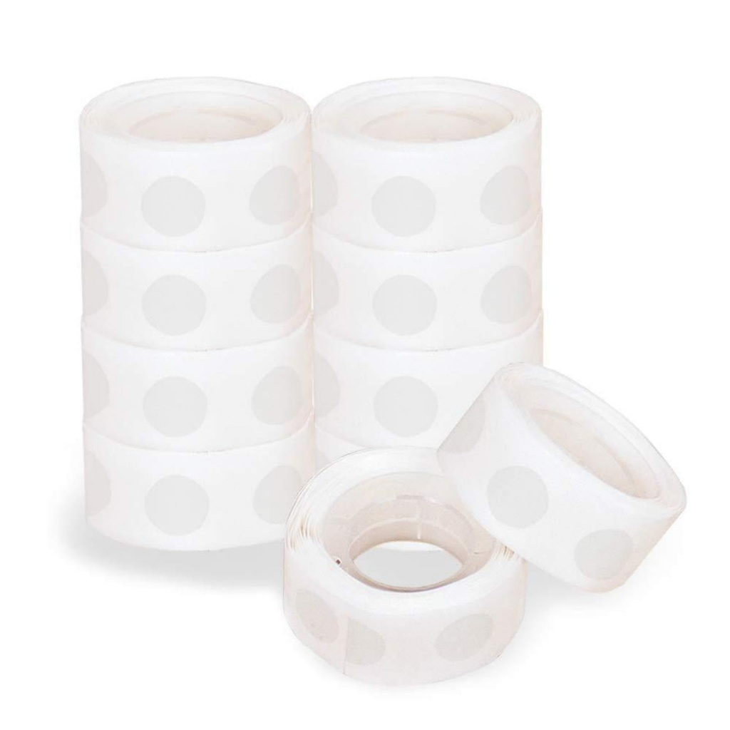 Tabanzhe Balloon Glue Dots 1200PCS Removable Double-Sided Sticky Dots