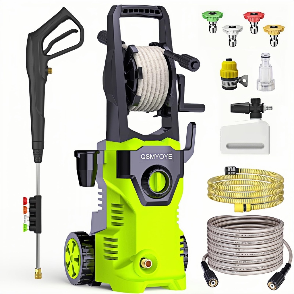 Pressure Washers, 2200W 150Bar High-Pressure 540L/H Flow Rate Jet Washers/Pressure Washers 