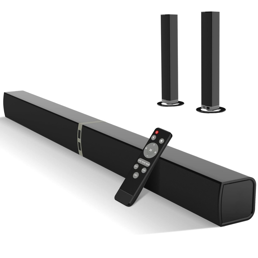 HoYLluDLL Soundbar for TV, 32 Inch Divisible 2-in-1 Sound bar, Soundbar Bluetooth 5.3 with 3