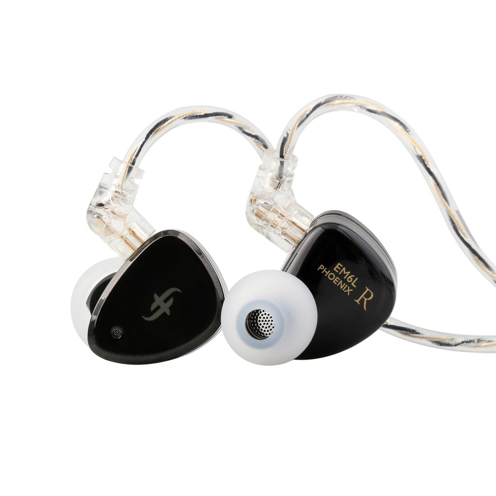 Linsoul SIMGOT EM6L 1DD + 4BA Hybrid Driver In-ear Monitor, Gaming Earbud, HiFi IEM Earphones