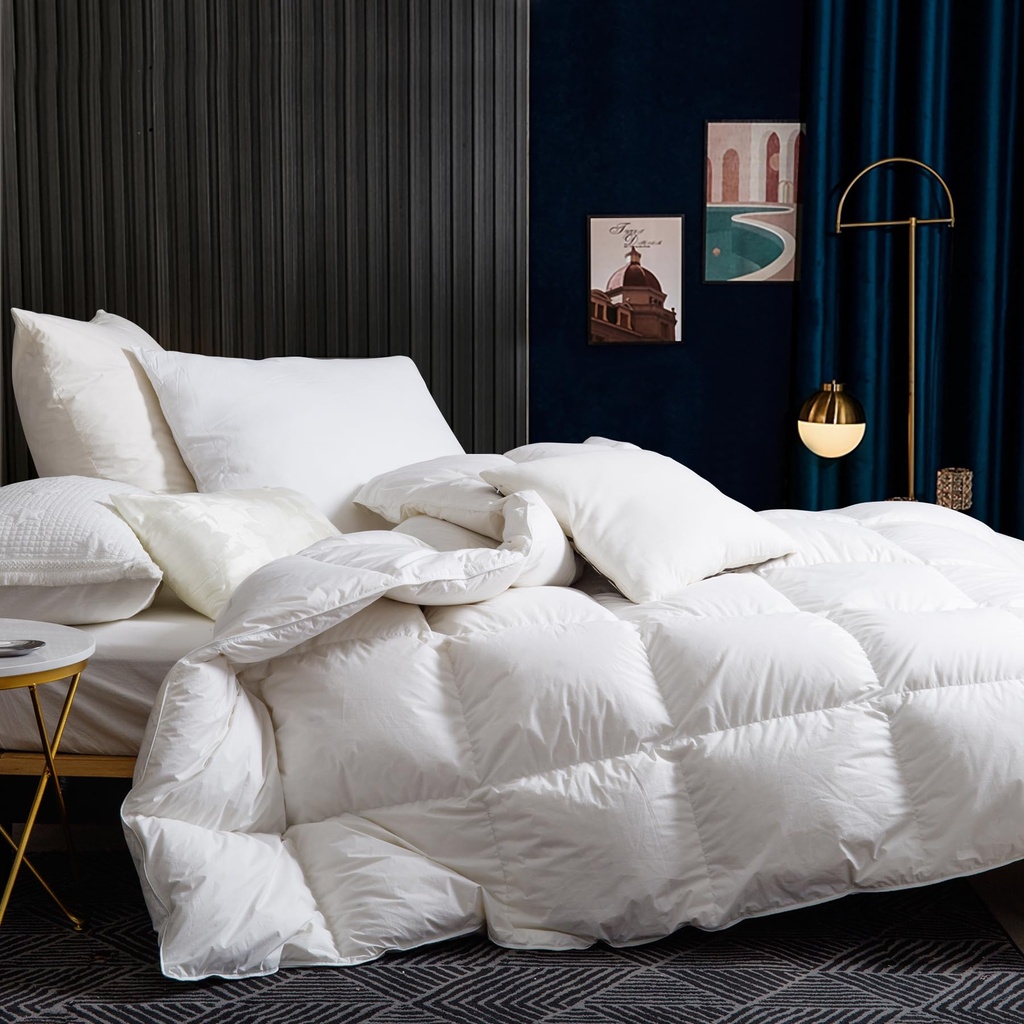 BedFabtasy Luxury Double Size Duvet 13.5 Tog Goose Feathers Down Duvet, HeavyweightÃ¯Â½Âœ600