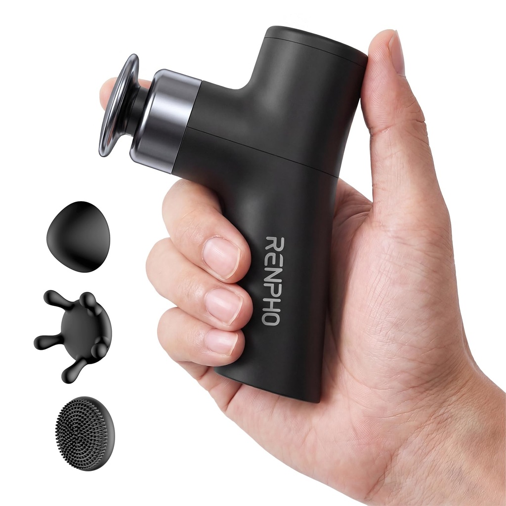 RENPHO Hand Held Deep Tissue Massager for Muscles, Back, Foot, Neck, Shoulder, Leg, Calf 