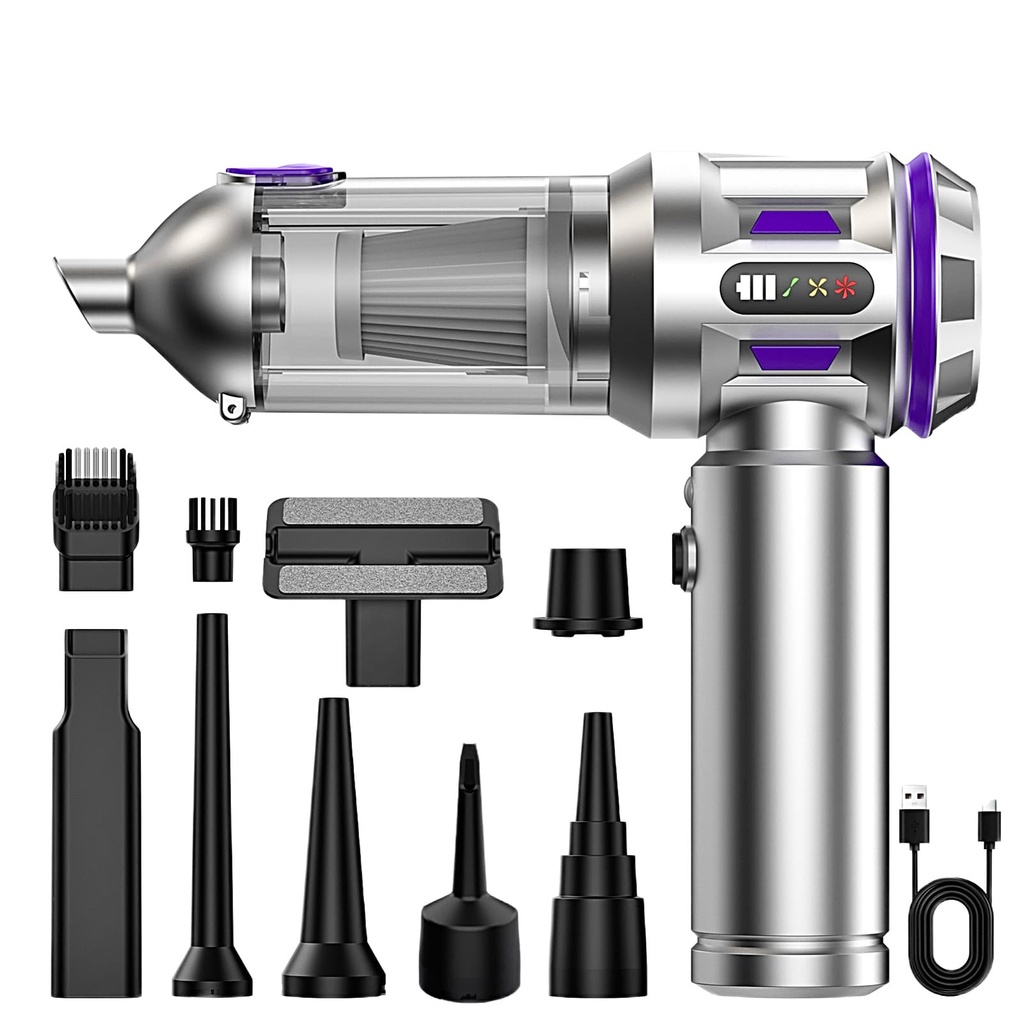 CRPPOOW Handheld Vacuum Cleaner Cordless 20000Pa 4 in 1 Ash Vacuum Cleaner & Air Blower