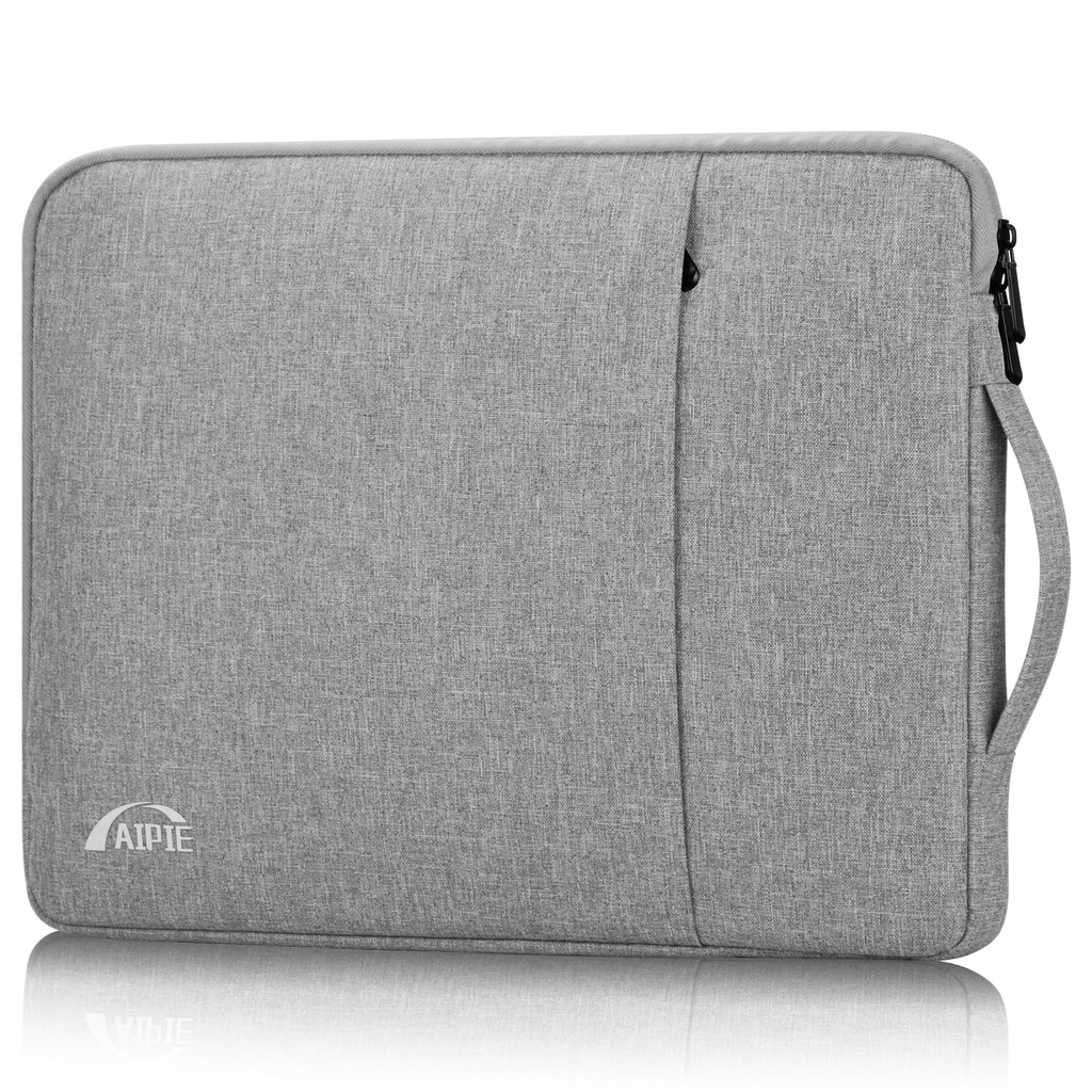 AIPIE Laptop Case 17 17.3 Inch Laptop Sleeve Bump Absorb Briefcase, Durable Work Bag with Ha