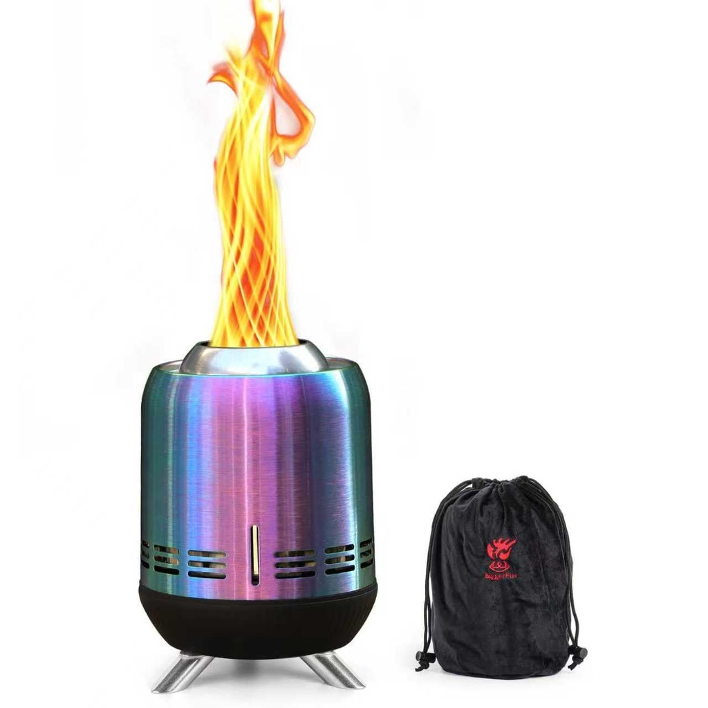 Portable Table Top Fire Pit, Tabletop Smokeless Fire Pit, Low Smoke Burning Mini Outdoor