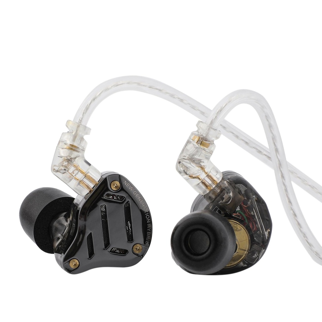Linsoul KZ ZS10 PRO 2 In Ear Monitor IEM, 1DD+4BA Hybrid Wired Earbuds, with 4-Level Tuning