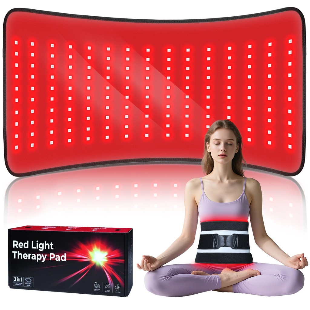 Kaoudt 2026 Medical-Grade TPU Red Light Therapy Belt for Body, 24" x 12" Large Size Red Light