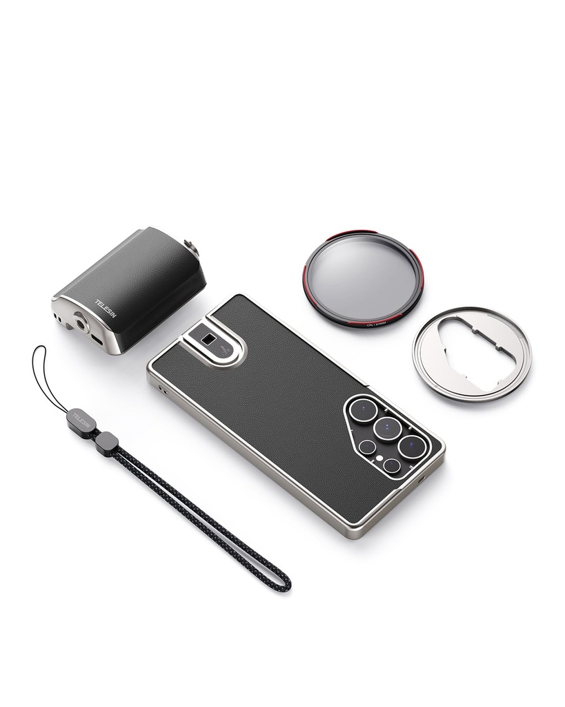 TELESIN Fun Shot Mastergrip Phone Camera Grip Photography Kit (Grip + Phone Case + 67mm CPL