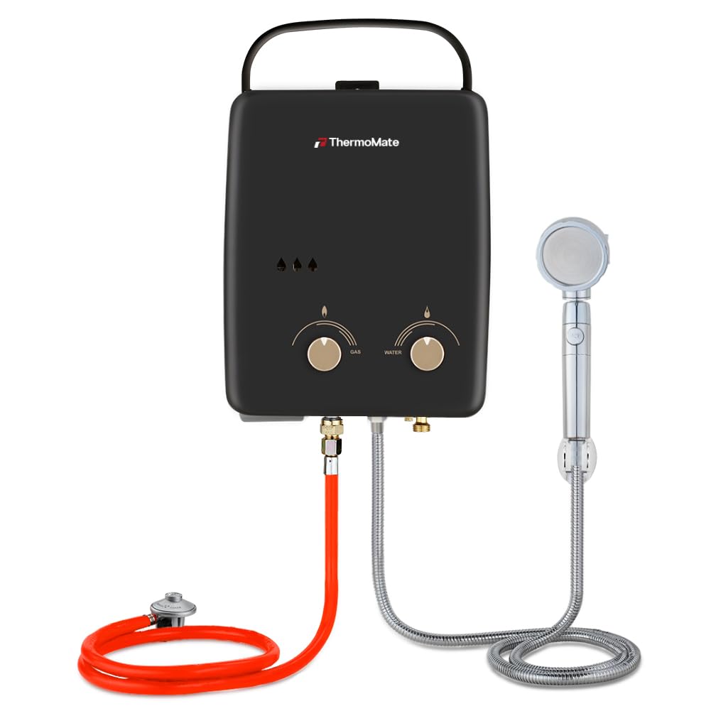 ThermoMate AZ132B 5L Instant Gas Water Heater, Portable Propane Water Heater