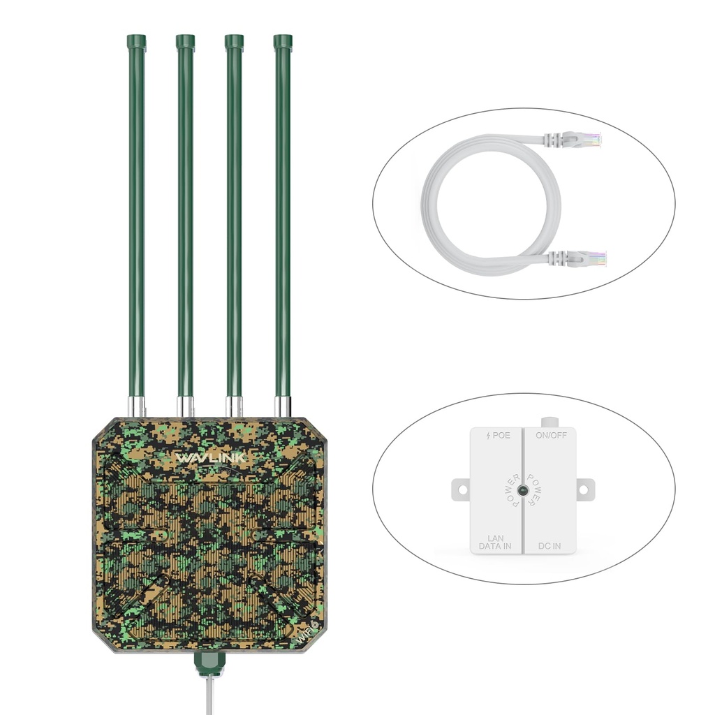 WAVLINK AX3000 Outdoor WiFi 6 Extender Long Range, WiFi 6 Outdoor Wireless Access Point, Su