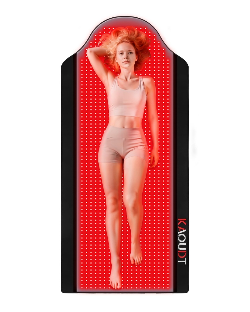 Kaoudt 2026 Medical-Grade TPU Red Light Therapy Mat for Full Body Pain Relief, 72"x33" Dual