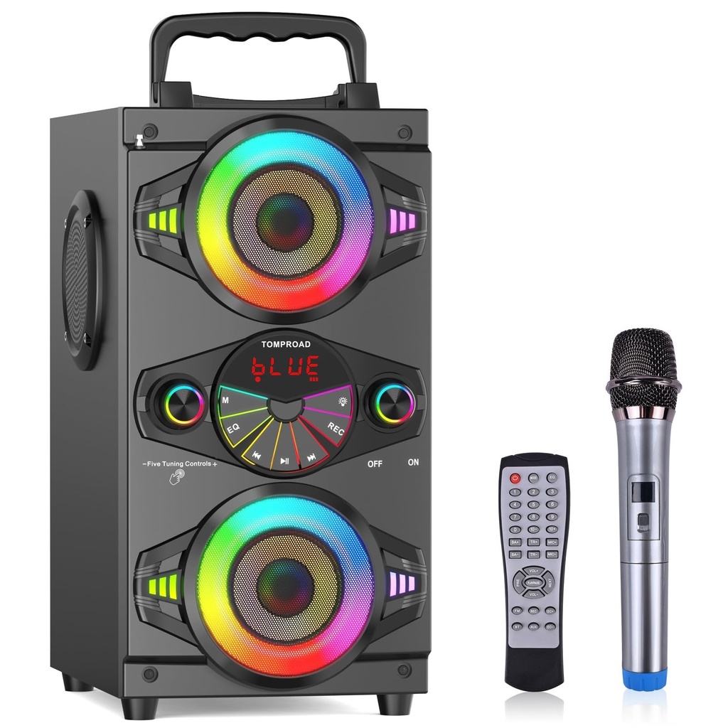Bluetooth Speakers, 60W Portable Wireless Loud Outdoor Home Party Bluetooth Speaker with Sub
