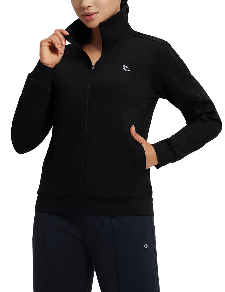 baleaf Women's Fleece Running Jacket Full Zip Warm Sweatshirts Jacket Winter SIZE M