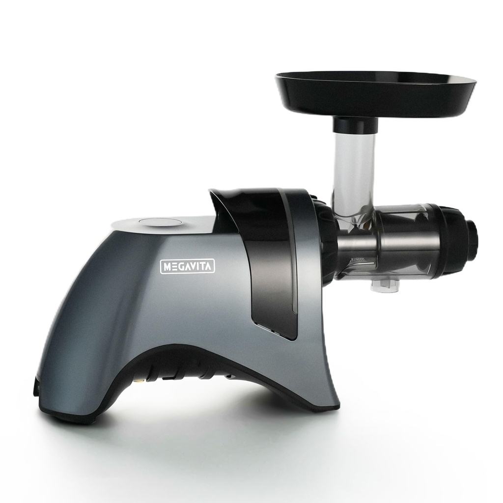 MEGAVITA Slow Masticating Juicer Extractor, Horizontal Cold Press Juicer for Hard Fruits 