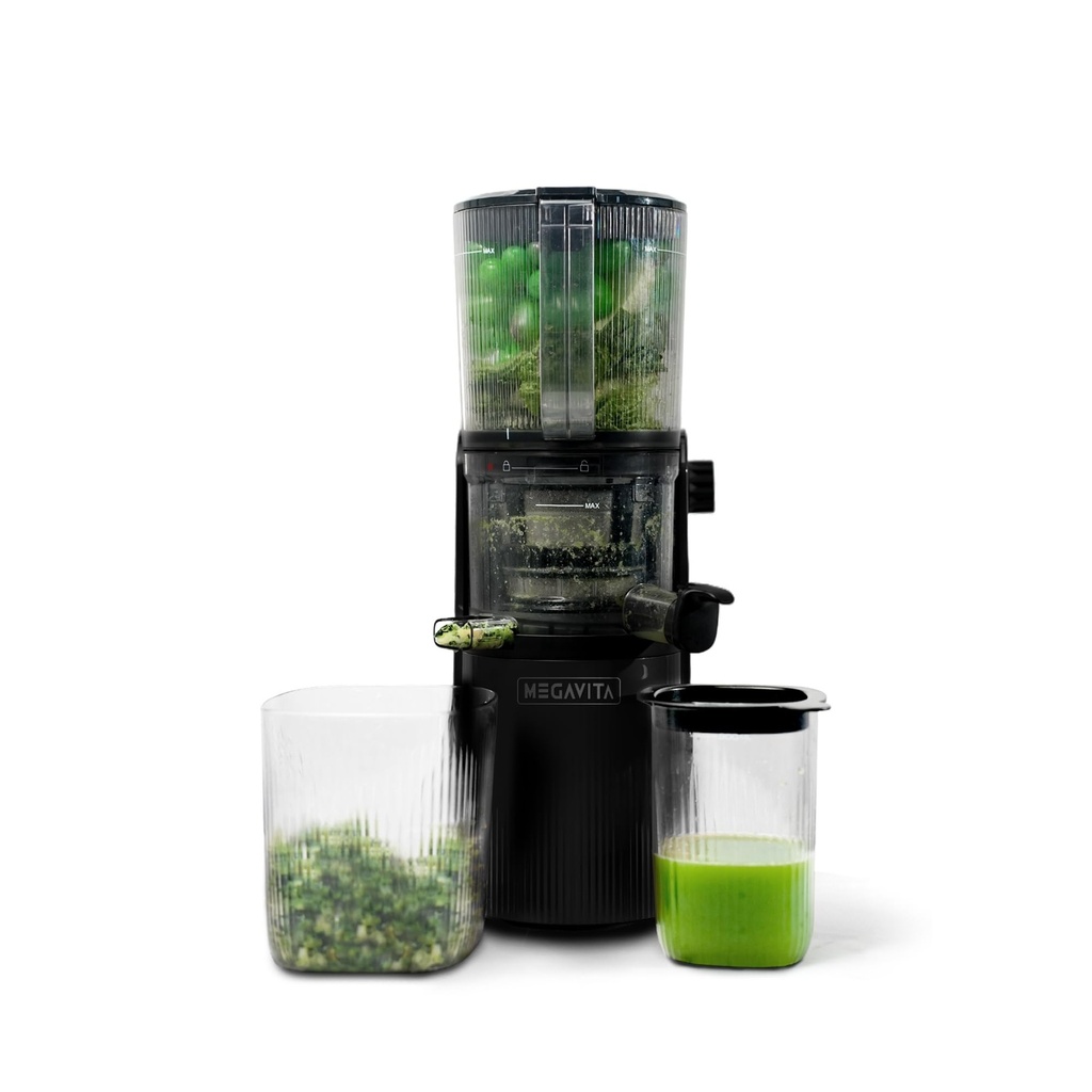 MEGAVITA Vertical Slow Masticating Juicer, Whole Fruit Feeder for Soft Ingredients