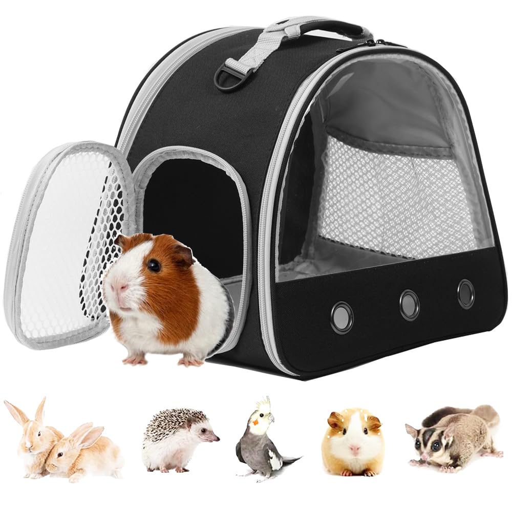 Guinea Pig Carrier, Small Animal Bird Rabbit Turtle Bag, African Hedgehog Portable Travel C