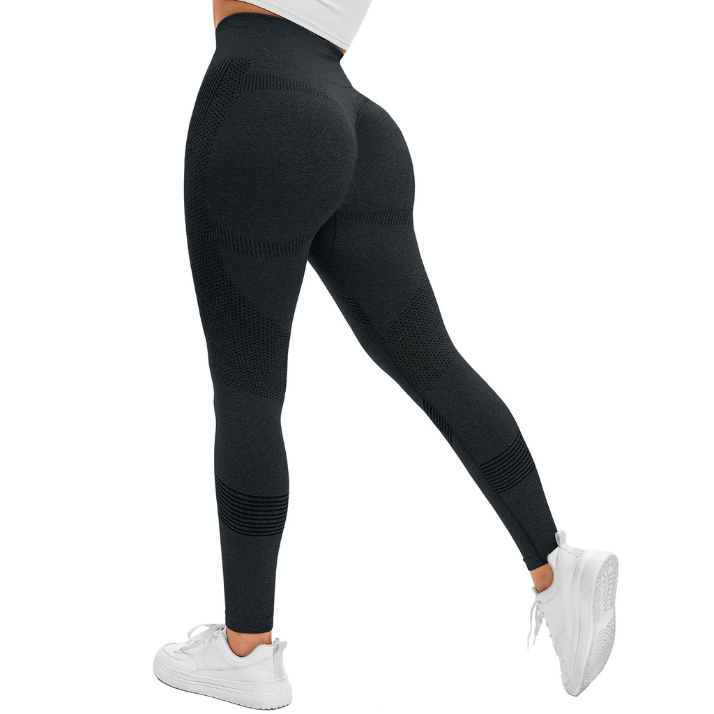 ShinyStar Women High Waist Gym Leggings Scrunch High Waist Tummy Control Yoga Pants Butt Li