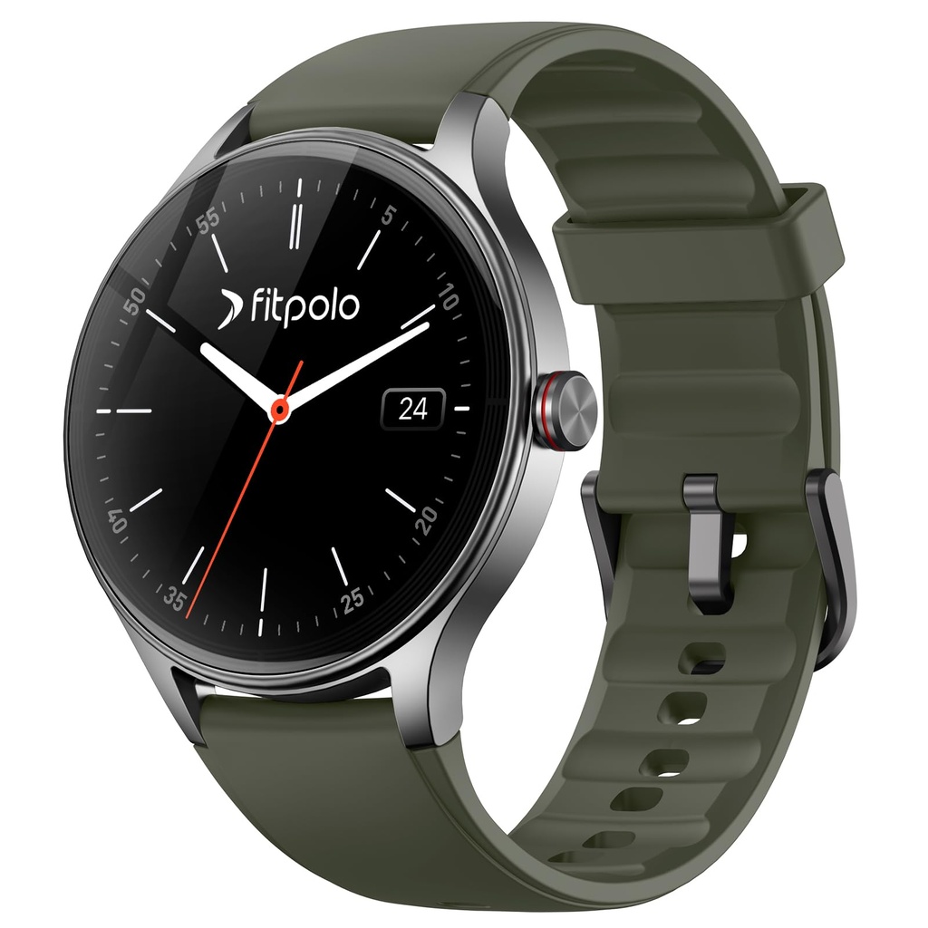 Smart Watch for Men, 40mm AMOLED Ultra-Clear Screen Mens Smart Watches with Heart Rate/Slee