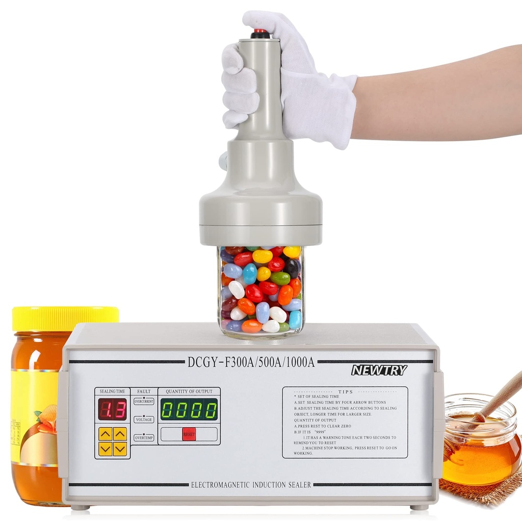 NEWTRY Electromagnetic Induction Sealing Machine 20-100MM Bottle Sealer Aluminum Foil Sealing