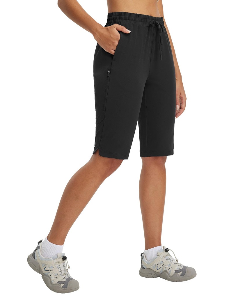 baleaf Women's Cargo Walking Shorts Quick Dry Hiking Travel Shorts Zip Pockets Quick Dry SIZE XL