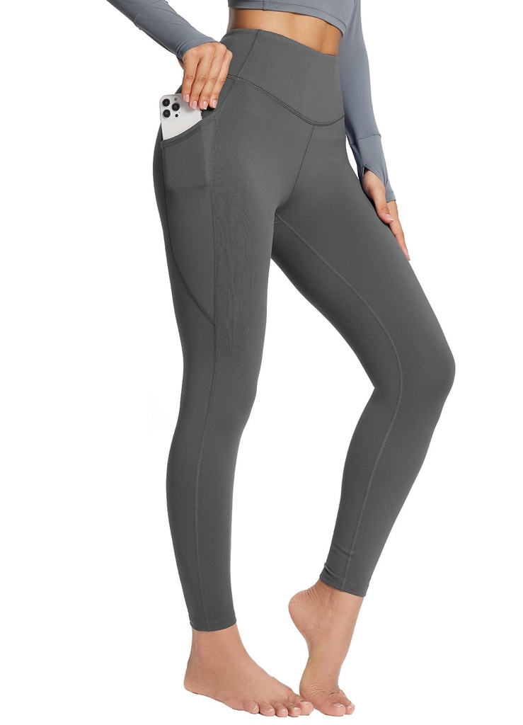 baleaf Women's Fleece Lined Leggings Thermal Pants with Pockets Winter Warm High Waist SIZE M